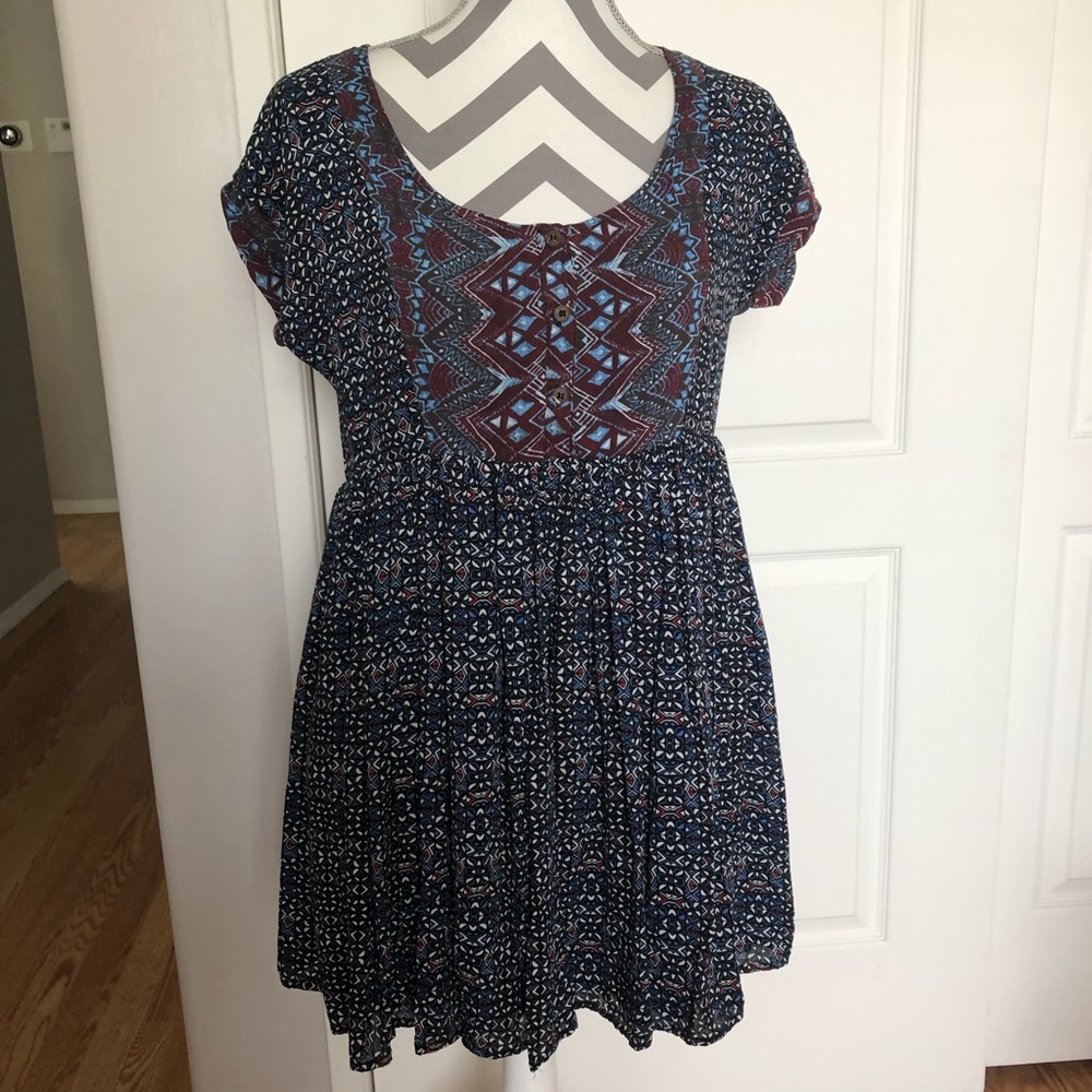 Free People Baby Doll Open Back Dress